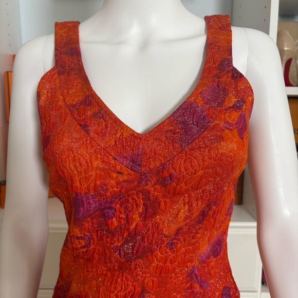 D&G Dolce Gabbana Floral Shimmer Pencil Dress ♥️ - Picture 3 of 8